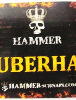 Hammer Likör - Partyaufkleber - Schriftzug mit Zauberhaft - Doberschütz