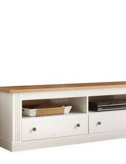 Home affaire Wohnwand Westminster TOPSELLER!, (Set, 3-St., Vitrine, Lowboard, Kommode), im romantischen Landhausstil