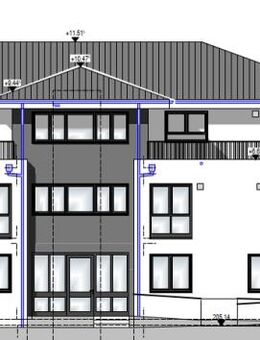 Neubauwohnung in zentraler Lage von Oberkirch. 1-Zi. Whg. mit Balkon im 1.OG, Einbauküche, TG-Stellplatz, Keller, Au... - Oberkirch