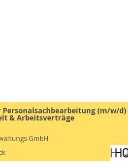 Mitarbeiter Personalsachbearbeitung (w/m/d) im Team Entgelt & Arbeitsverträge - Osnabrück