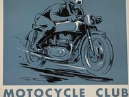 1935 Geo Ham Motocycle Club De France MCF Diplome Plakat Poster - Köln