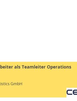Lagermitarbeiter als Teamleiter Operations (m/w/d) - Hamburg