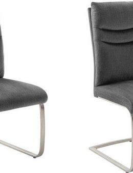 MCA furniture Freischwinger Gibara Schwingstuhl 2er Set (Set, 2 St), Esszimmerstuhl,Nosag Federung im Sitz,Flachrohr,Belastbarkeit 140 kg