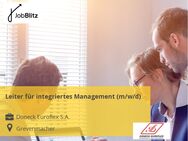 Leiter für integriertes Management (m/w/d)