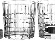 LEONARDO Whiskyglas D.O.F. SPIRITII 2er-Set & 8 Kühlsteine, Glas, Keramik, 360 ml