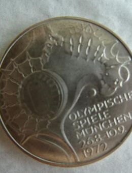 Silbermünzen DM 10 Olympische Spiele in München 1972 St.-3- mit verschiedenen Abbildungen - Bonn
