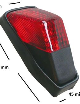 Classic Rücklicht komplett Enduro Honda XR US Leuchtmittel arrier - Eschershausen