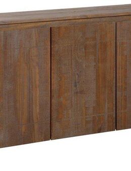 Home affaire Sideboard Lagos, Kommode aus massivem Kiefernholz, mit weiß lackiertem Beingestell