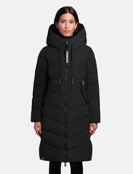 khujo Steppmantel Mikia2-YM Warmer Damen Wintermantel mit hohem Kragen und Kapuze