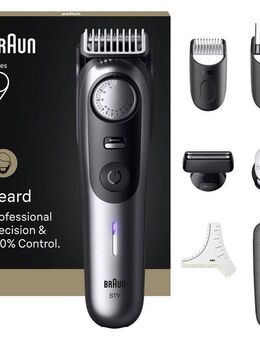 Braun Haarschneider Barttrimmer BT9520, Lebenslang scharfe ProBlade Klinge, 180 Min Akkulaufzeit, 52 Längen