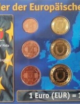 Eurokursmünzensatz Malta 2008 Stgl. / unzirkuliert Erstausgabe - Essen