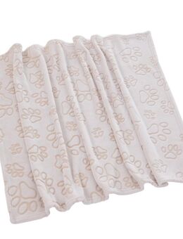 Smartpet Microfaserdecke Pawzzz - L 100 x B 75 cm, creme/beige