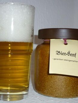 Bier Senf 270ml Thüringen - Schwarzbier - rustikaler Tontopf - Görlitz Zentrum