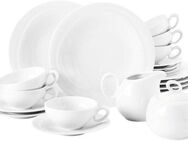 Seltmann Weiden Teeservice Geschirr-Set Trio (20-tlg), 6 Personen, Porzellan, Made in Germany, 20 Teile, für 6 Personen