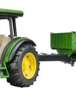 Bruder® Spielzeug-Traktor John Deere 5115M mit Bordwandanhänger 45 cm (02108), Made in Europe
