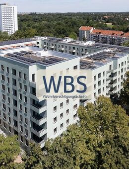Mit dem weißen Wohnberechtigungsschein ins neue Zuhause. - Leipzig