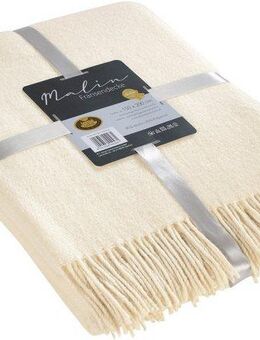 Wolldecke Fransendecke Malin Uni, Gözze, mit Fransen