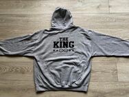 Kapuzenpollover Hoody Grau XL “The King ∞“ Herren - Hamburg