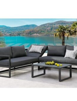 Lounge Gruppe Rhodos 3-tlg. Anthrazit Gartenmöbel Loungmöbel - Birkenfeld (Baden-Württemberg)