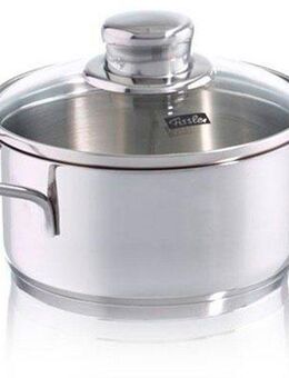 Fissler Kochtopf Häppchen, Edelstahl 18/10 (2-tlg), Induktions-geeignet, inklusive Glasdeckel