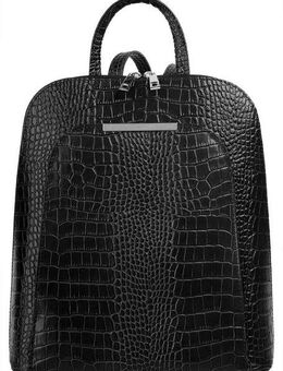 Cluty Cityrucksack, echt Leder, Made in Italy