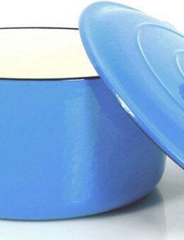 ECHTWERK Kochtopf, Brotbacktopf, Schmortopf, Emaille, Gusseisen (1-tlg), f. Backöfen, Grill, BBQ Induktion, 3,5 Liter, Ø 23,5 cm