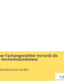 Medizinischer Fachangestellter (m/w/d) als Leitung der Hochschulambulanz - Marburg
