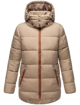 Navahoo Winterjacke Wattewölkchen Modische Damen Steppjacke mit kontrastfarbenen Details