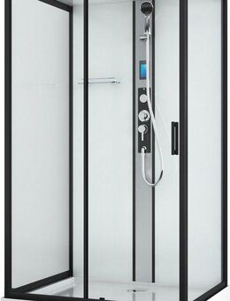 Sanotechnik Komplettdusche BOSTON, BxT: 120x90 cm, Einscheibensicherheitsglas