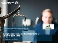 Compliance-Spezialist für Datenschutz (m/w/d) part-time - Frankfurt (Main)