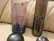 2 Vasen + 2 Briefbeschwerer - Phoenician Glas - Malta - Berlin Friedrichshain-Kreuzberg