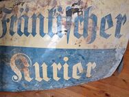 Original Blechschild Fränkischer Kurier - Schwaig (Nürnberg)