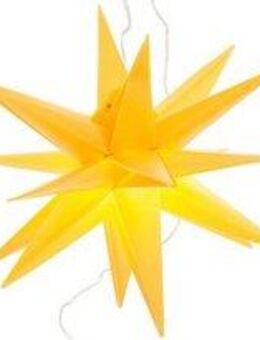 my home LED Stern Weihnachtsstern, Timerfunktion, LED fest integriert, Warmweiß, 3D-Optik, Batteriebetrieb, Ø 25 cm, Weihnachtsdeko aussen