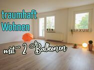 traumhaft Wohnen mit 2 Balkonen, 3-Zimmer-Wohnung mit 2 Balkonen - 1 Monat KM frei (MV-Abschluss 31.01.2025) - Chemnitz