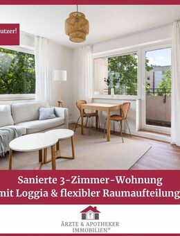 Sanierte 3-Zimmer-Wohnung mit Loggia & flexibler Raumaufteilung! - Bremen