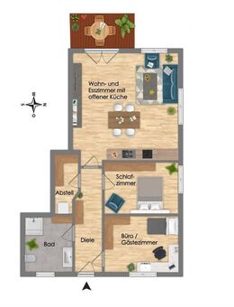 SCHÖNE ERDGESCHOSSWOHNUNG IM ZENTRUM VON SITTENSEN - Sittensen