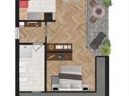 Bald verfügbar: 1-Zimmer-Wohnung mit Einbauküche und Balkon, Dachgeschoss (Am WR 4-9) - Biederitz