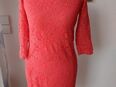 Abendkleidung NEU * 60er Jahre Style * Blumen * Blüten * Flower- Power * Lace- Spitzen * Abend * Cocktail * DESIGNER * Bodycon * Etui- Kleid ''Made in France'' Gr. 36- 38/ S * kardinal * tomaten- rot * in 88499