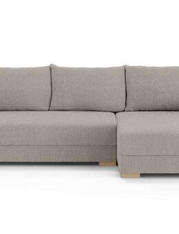 Home affaire Ecksofa MAGHERA universell Schlafsofa mit Bettkasten, Maße B/T/H: 255/142/84cm, L-Form mit Recamiere rechts oder links montierbar, hoher Sitzkomfort