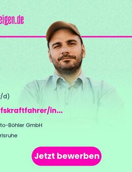 Berufskraftfahrer/in (m/w/d) - Karlsruhe