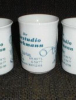 Porzellan Kaffeebecher Werbebecher Hörstudio Sporkmann Bottrop Kirchhellen Gladbeck - Bottrop