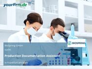 Production Documentation Assistant - Frankfurt (Main)