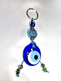 Schlüsselanhänger Glas Nazar Boncuk Für Auto PKW LKW Dekoration Blaue Auge 7,90 €* - Villingen-Schwenningen