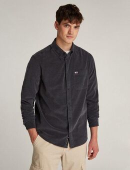 Tommy Jeans Hemdjacke TJM ENTRY CORD SHIRT EXT mit Brusttasche und Logostickerei