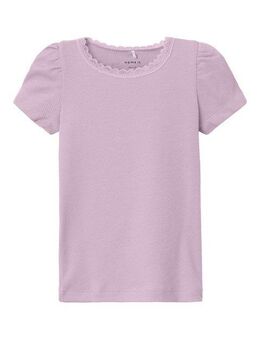 Name It Shirttop NMFKAB TOP NOOS mit toller Spitzenkante am Ausschnitt