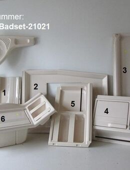 Badset 7tlg f.Nasszelle Wohnwagen Eck-Waschbecken, Schränkchen etc. gebraucht (zB Hobby Prestige 535) - Schotten Zentrum