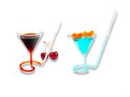 Kreatives Cocktailglas Party Bar Dekor 70ml Trinkglas Spiral Mit Strohhalm Glas 13,90 €* - Villingen-Schwenningen