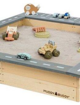 MUDDY BUDDY® Sandkasten Highway Hero, natur - lavagrau