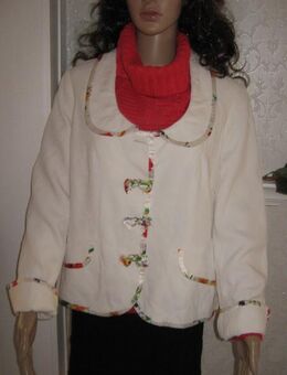 NEU * Original Granny VINTAGE * Romantik * Anzug * Kostüm * Kurz- Blazer * Jacke "ae Elégance Paris" Gr. 40- 42/ M * weiß * bunt * - Riedlingen Zentrum