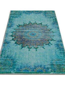 Wecon home Badematte Healing, Höhe 0,5 mm, fußbodenheizungsgeeignet, Polyester, rechteckig, Vintage, waschbar, rutschfest, schnell trocknend, robust, Badteppich